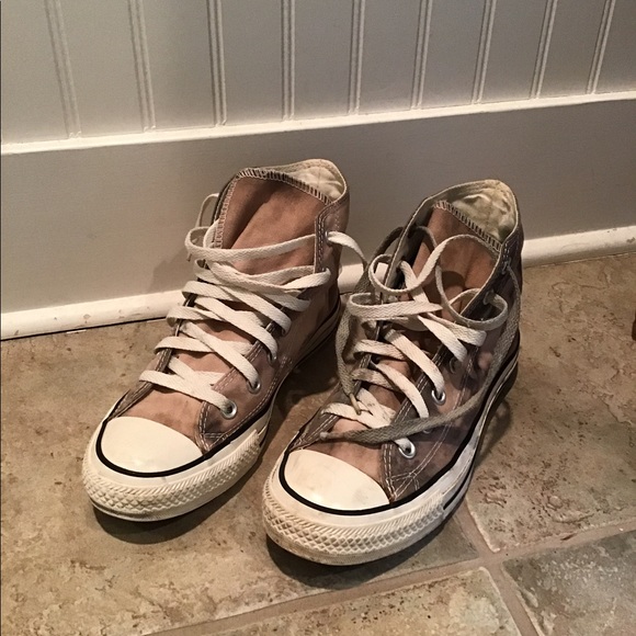 Converse All Star Hi Top Gray Tie Dye W-8. M-6 - Picture 3 of 8